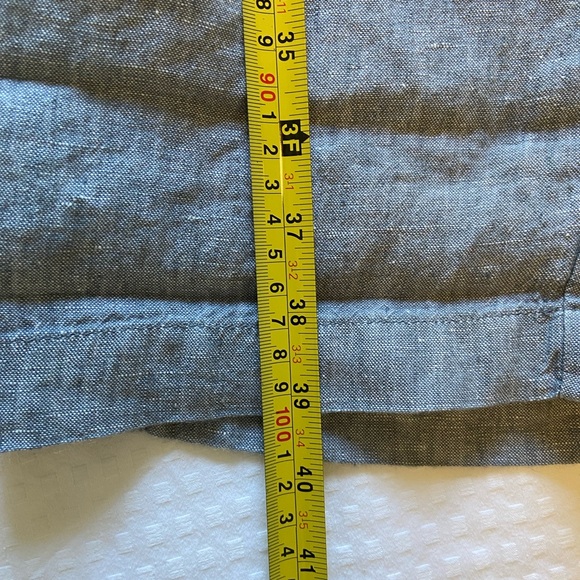 I Jill PureJill Cropped Linen Pants Chambray XL NWOT - Picture 8 of 8